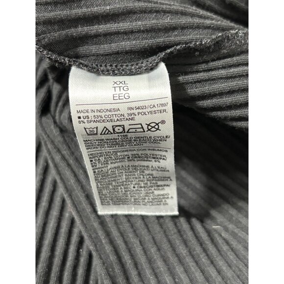 Old Navy Black Ribbed Button-Up Cardigan With Collar XXL - Picture 5 of 5